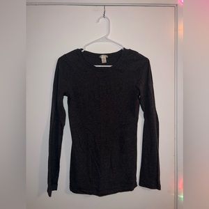 Grey crew neck long sleeve